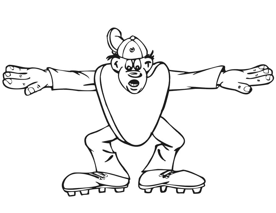 umpire coloring pages - photo #4